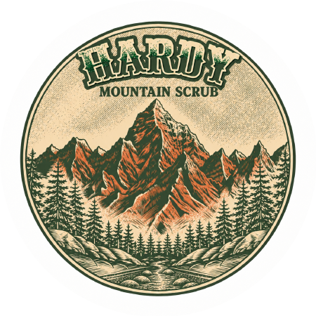 Hardy Mountain Scrub product label